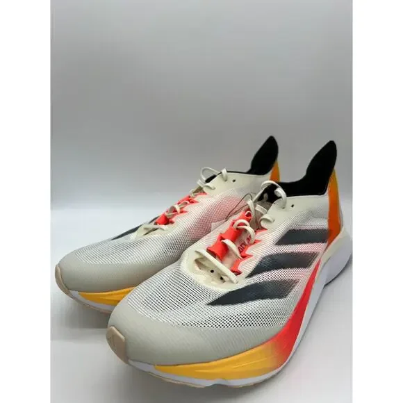 adidas Adizero Boston 12 Ivory Core Black Solar Red IG3320 Men's Size 12.5 - Picture 9 of 16